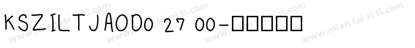 KSZILTJAOD0 27 00字体转换